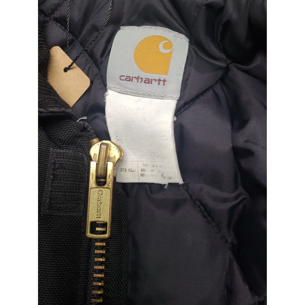 Vtg Carhartt C55 Yukon Extremes Arctic-Quilt Lined Chore Coat Corduroy Collar - Picture 4 of 12
